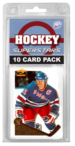 New York Rangers- (10) Card Pack NHL Different Ranger Superstars Starter Kit! Comes in Souvenir Case! Great Mix of Modern & Vintage Players for the Ultimate Rangers Fan! By 3bros