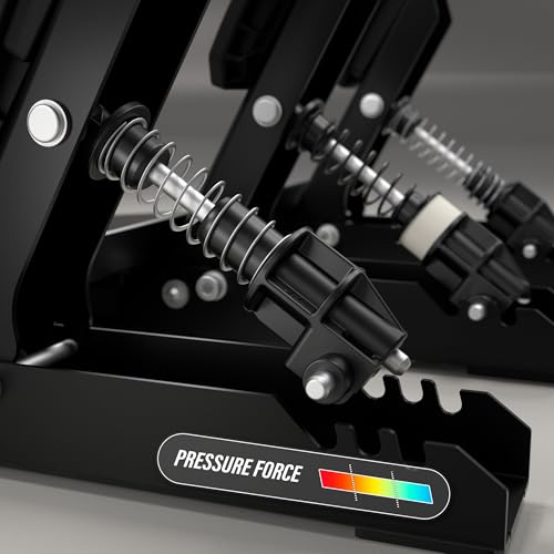 Thrustmaster Raceline Pedals III Modular Sim Racing Pedals - PS5, XBOX & PC | 3-pedal all-metal build, H.E.A.R.T sensors, 3 pressure adjustments, multiple springs, non-slip pads, load-cell upgrade ready - style: Raceline Pedals III