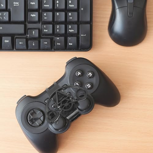 Zerodeko Gaming Steering Wheel Stand for Controller Easy to Install Racing Accessory Material Compatible Various Racing Games