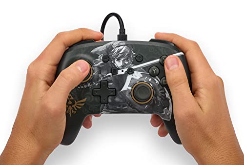 PowerA Enhanced Nintendo Switch and Switch 2 Wired Controller - Legend of Zelda Battle Ready Link, Officially licensed - color: Battle-Ready Link