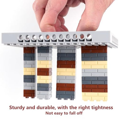 Wall Classic Bricks Parts and Pieces: 340 PCS Masonry Profile Accessories Building Block Sets(Mix) - color: Mix