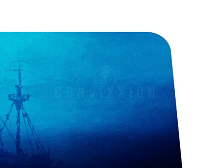 Ancient Shipwreck Ocean Neoprene Playmat Custom Made Board Game Mat for MTG TCG CCG LCG (18" x 12") - size: 18" x 12"