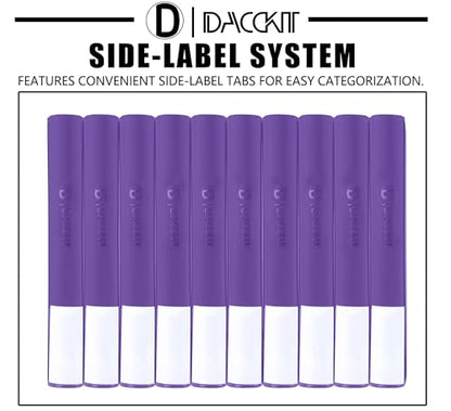 D DACCKIT Card Binder 16 Pocket - Fits 1024 Cards，4X4 Ringless Card Album with Sleeves for Trading Cards & Sports Cards（Model A，Classic Purple） - color: Classic Purple