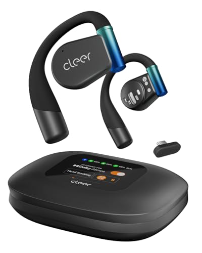 Cleer ARC 3 Gaming Earbuds - True Wireless Open Ear Headphones,Ultra-Low Latency,Snapdragon & Dolby Sound, Bluetooth 5.4, USB-C Dongle,50Hr Battery, Compatible with PS4, PS5, PC, Quest, Switch, Black - color: Black, style: ARC 3 Gaming