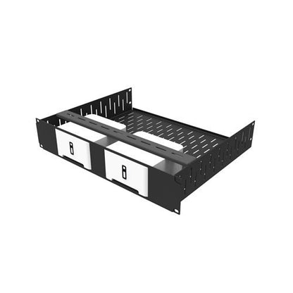 Penn Elcom Custom Media Rack Shelves (2U, 2 x Sonos Connect (ZP90 Unit)) - size: 2U, 2 x Sonos Connect (ZP90 Unit)