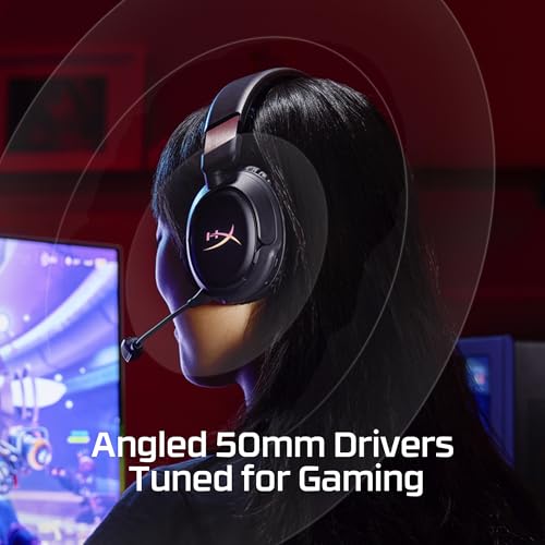 HyperX Cloud Flight 2 – Wireless Gaming Headset, Customizable RGB Lighting with Removable Earcup Plates, up to 100 Hours of Battery Life, 2.4GHz & Bluetooth, Multi-Platform Compatibility - Black - color: Black