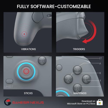 GameSir G7 SE Wired Controller for Xbox Series X|S, Xbox One & Windows 10/11, Plug and Play Gaming Gamepad with Hall Effect Joysticks/Hall Trigger, 3.5mm Audio Jack-Gray - color: Gray