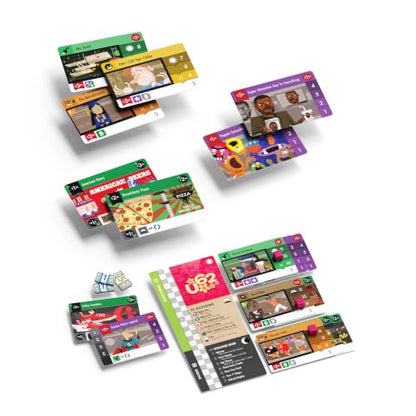 Allplay The Networks Board Game, Run Shows, Make Ads, 2-4 Players | Everyone Drafts a Card from Each Trick Instead of One Winner Taking All | 20 Min Playtime