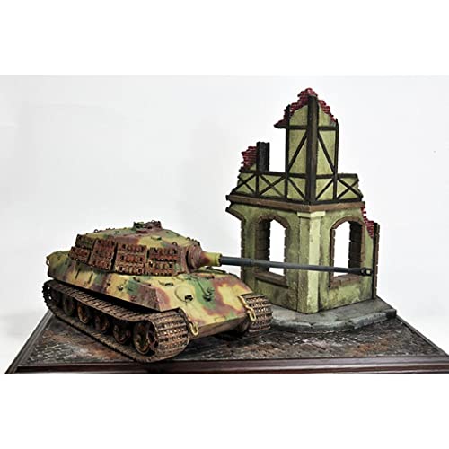 Fancyes Tongina 1/35 Scale Building Scenery Kit Ruins House for Dioramas Table