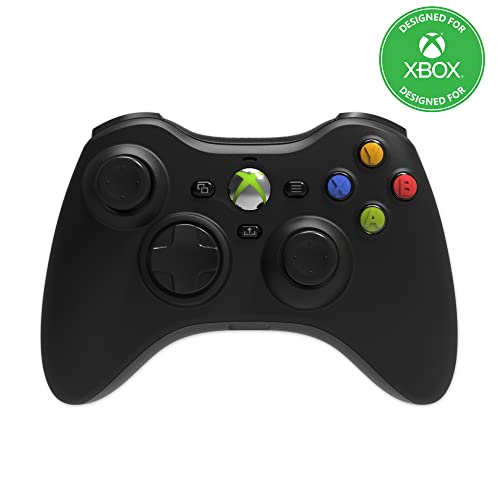 Hyperkin Xenon Wired Controller for XBOX Series X|S, XBOX One & Windows 10|11, PC, Plug and Play Gaming Gamepad with 3.5MM Audio Jack, Impulse Triggers - Black - Officially Licensed - color: Black