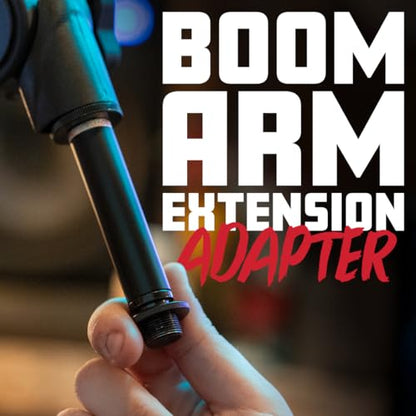 Gator Frameworks Extension Adapter for Braodcast Boom Arms, Pairs with all Gator Boom Arms (GFWMICBCBMEXT) - style: Microphone Extension Rod