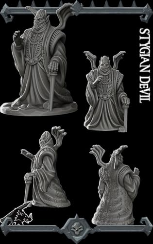 Generic Styxrazor, The Stygian Horror | Amnizu | Stygian Devil Miniature for Tabletop Games Like D&D and War Gaming Large, Gray, 02S054-1 - size: Large