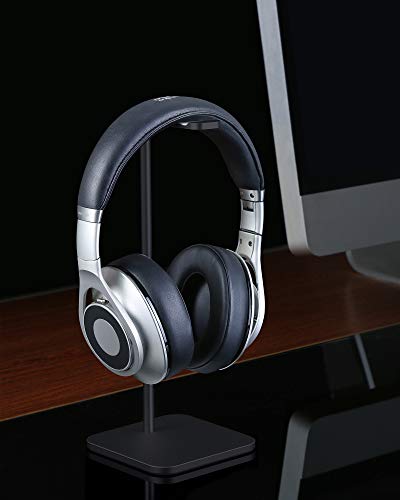 Headphone Stand for Desk, Aluminum Headset Stand (Black) | Headphone Stand for Desk with Heavy Base & Anti-Slip Pad Compatible All Headphones - color: Black