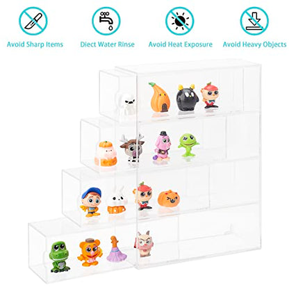 4 Layer Mini Action Storage Box Cabinet Organizer for Mini Toys | Adjustable case fit mini collectibles and figures. Case only, toys not included.