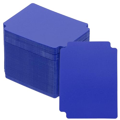 PATIKIL Trading Card Dividers, 100 Pcs Index Card Football Card Sorter Storage Boxes Organizer Tray Accessories for Sports Game Baseball Card, Blue - color: Blue