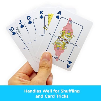 AQUARIUS SpongeBob Playing Cards - SpongeBob SquarePants Cast Deck of Cards for Your Favorite Card Games - Officially Licensed SpongeBob Merchandise & Collectibles - Poker Size
