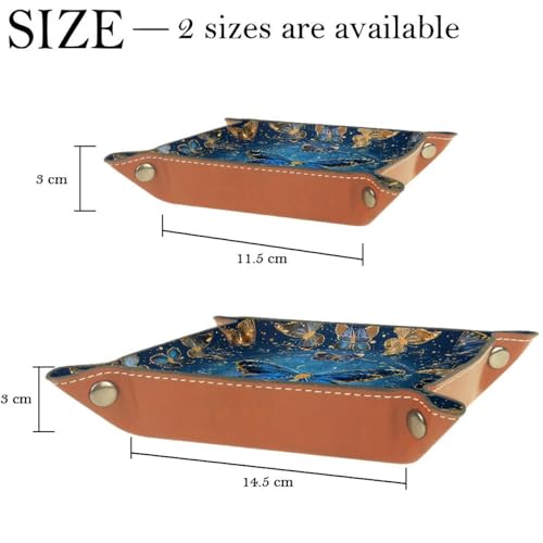 Blue Butterflies Dice Tray Dice Rolling Tray Folding Dice Holder for Dice Games, Like RPG, DND and Other Table Games - color: Multi 16