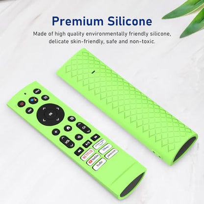 Silicone Case for Hisense U8 TV Remote, ERF3A90, U7G U9G Series 4K ULED Remote Skin, Glow Green - color: Glow Green
