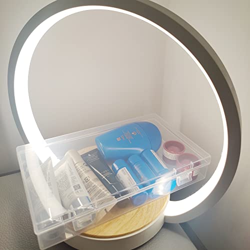 4 Pack Rectangular Clear Plastic Storage Containers | 7.87 x 4.72 x 1.38 inch, Hinged Lid, For Beads and Small Craft Items - size: 7.87 x 4.72 x 1.38 inch