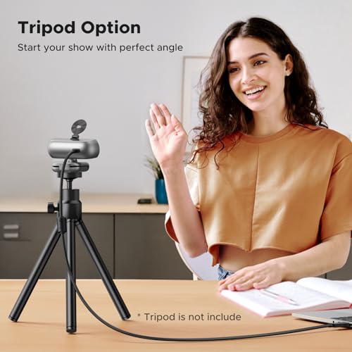 UGREEN 2K Webcam for PC Ultra HD 1080P Computer Webcam with Microphone | PC Camera with Privacy Cover, USB Web Camera for Streaming, Conference, Video Calling, Zoom,Teams, FaceTime - color: Space Grey