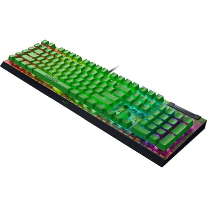 Razer BlackWidow V4 X Mechanical Gaming Keyboard, Minecraft Edition | Green Switches Tactile & Clicky, 6 Macro Keys, Chroma RGB, Doubleshot ABS Keycaps, Sound Dampening & Stabilizers - color: Minecraft Edition