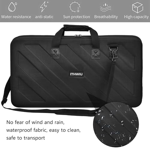Lightweight Molded Hard Shell EVA Storage Carrying Case, Fits Pioneer DDJ 1000, 1000SRT Controllers Carrying Case