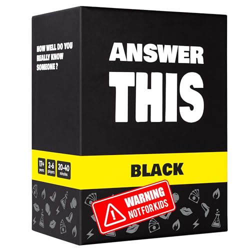 Answer This - How Well Do You Know Your Close Friends? - Hilarious Party Card Game for Adults - Cool Conversation Cards for a Game Night - color: Really Close Friends