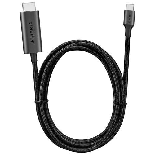 INSIGNIA Universal Video & Audio Cables and Adapters – HDMI, DisplayPort, USB-C, Mini HDMI, Mini DisplayPort & RCA Converter, 4K/8K High-Speed Options for TV (HDMI to USB-C Cable, 6 ft) - size: 6 ft, style: HDMI to USB-C Cable