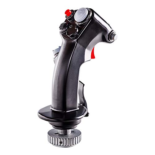 Thrustmaster F-16C Viper HOTAS Add-On Fighter Flight Stick Grip - PC | 1:1 replica, 100% metal, 19 action buttons, 8-way hat, fits HOTAS Warthog, Cougar & Magnetic Base, native DCS support - style: F-16 Viper Grip Add On