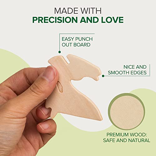 Hands Craft DIY 3D Wooden Puzzle – 6 Assorted Bird Animals Bundle Pack Set Brain Teaser Puzzles Educational STEM Toy Adults and Kids to Build Safe and Non-Toxic Easy Punch Out Premium Wood JP2B4 - color: Bird Animals