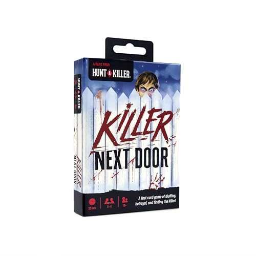Hunt A Killer: Killer Next Door, Fun Family Games and Adult Games for Game Night, Card Game Includes 20+ Minutes of Fast-Paced Gameplay and Engaging Social Deduction, Appropriate for Ages 10 and Up - style: Killer Next Door
