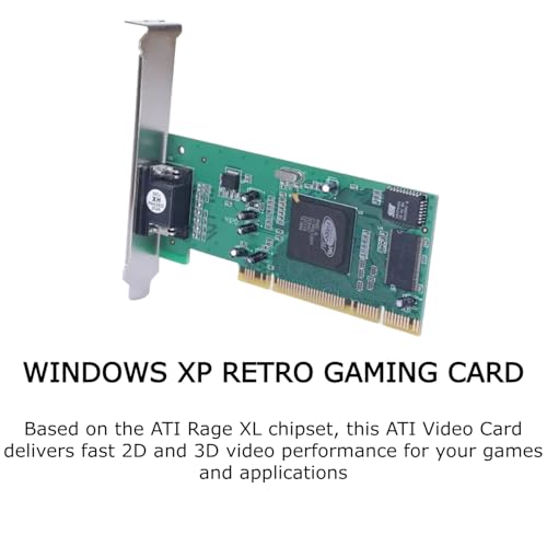 KUJOBUY 8MB Graphics Card VGA PCI 32Bit for Server Industrial Computer Multi-Display for ATI Rage XL 32 Bit PCI VGA Video Card PCI-X Interface Universal Video Card for Desktop Computers