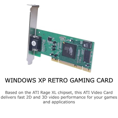 KUJOBUY 8MB Graphics Card VGA PCI 32Bit for Server Industrial Computer Multi-Display for ATI Rage XL 32 Bit PCI VGA Video Card PCI-X Interface Universal Video Card for Desktop Computers