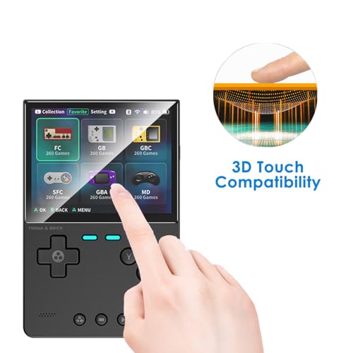 2 Pack Compatible with Trimui Brick Screen Protector,Full Coverage 9H Tempered Glass Film,HD Clear Scratch Resistant,Bubble-Free for Trimui Brick Retro Game Screen Protector - color: Trimui Brick