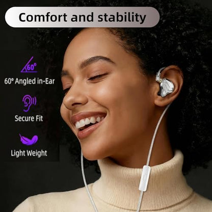 KZ ZS10 PRO in Ear Monitor Headphones, 4BA+1DD 5 Hybrid Driver Gaming Earbuds Wired Earphones, HiFi Clarity Sound Immersive Bass IEMs for Gaming Musicians Singers Audiophile (Black with Microphone) - color: Black, style: with mic