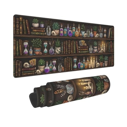 Extended Gaming Mouse Pad, Large Mouse Mat, XL Desk Pad for Keyboard and Mouse, Non-Slip Rubber Base & Stitched Edges for Gamer Office 31.5x11.8 in - color: 13