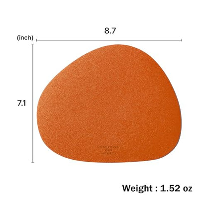 GREEDY FARMERS Mouse pad, Non-Slip Washable Waterproof Computer Mouse pad (Tangerine) - color: Tangerine