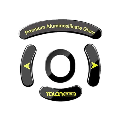 TALONGAMES Curved Edges Ultra Strong Glass Mouse Skates Feet Compatible with Logitech G PRO Wireless Gaming Mouse Feet Replacement, Super Smooth Glide Fast and Durable Sole - color: For G Pro Wireless