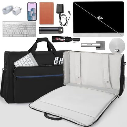 AKOZLIN LCD Screens/TVs Transport Tote Bag for 27" - 32" Displays Padded Monitor Carrying Travel Case (NOT FOR IMAC) With Shoulder Strap Accessories Pocket - size: For 27"- 32" Screen