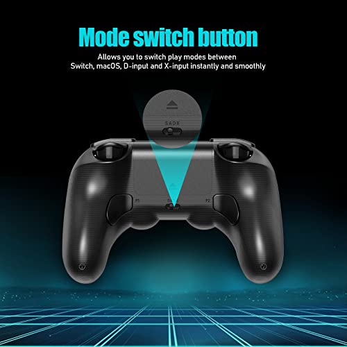 Nargos 8BitDo Pro 3 Bluetooth Gamepad, Compatible with Switch 1/2, PC, Apple, SteamOS, Android, TMR Joysticks, Hall Effect Triggers, Magnetic Buttons (Black Edition) - color: Black Edition