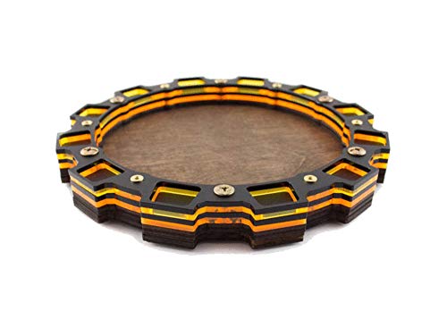8" Sprocket Dice Tray - Sunburst Orange