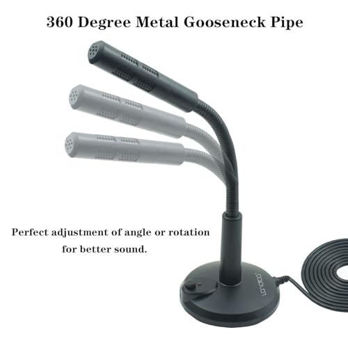 LANDIBO USB Microphone, Plug and Play Desktop Laptop gooseneck Microphone, Suitable for Games, conferences, Streaming, and Tutorials K050 Recording, podcasting, Gaming, and Online Chat