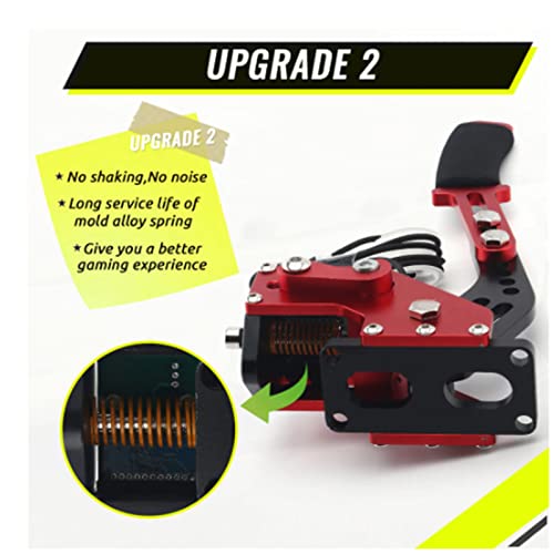 64 Bit USB PC Handbrake, Sim Handbrake Compatible for Logitech G27 G25 G29 T500 T300 Fanatecosw LFS Dirt Linear E Brake, Gaming Handbrake