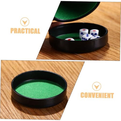 Hemoton 5pcs Suede Leather Chassis Dice Cup Lid Cup Lid for Party Game Supplies