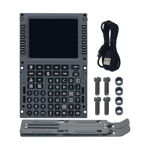 MiYee WINGFLEX B737CDU Flight Simulator Control Display Panel Unit Game Simulator Flight Simulation Peripherals Panel Route Control Plug-and-Play with Realistic Experience - size: B737CDU