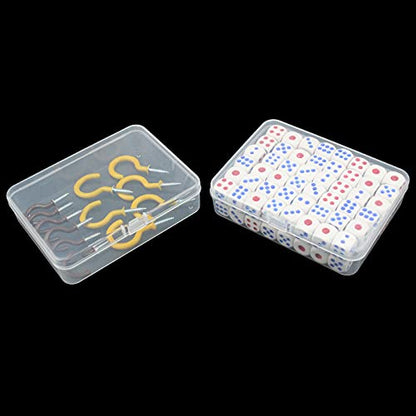 Rectangular Clear Plastic Storage Containers, 12 Pack | 4.5 x 3.3 x 1.1 inch, Hinged Lid, For Beads and Small Craft Items - size: 4.5 x 3.3 x 1.1 inch