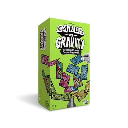 Big Potato Cards vs Gravity Pro: Ultimate Stacking & Balancing Travel Game | Waterproof Card Game for Camping, Vacations & Family Fun | 2-8 Players - style: Pro inc. extra cards + travel bag