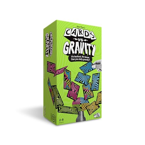 Big Potato Cards vs Gravity Pro: Ultimate Stacking & Balancing Travel Game | Waterproof Card Game for Camping, Vacations & Family Fun | 2-8 Players - style: Pro inc. extra cards + travel bag