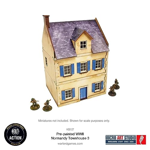 Micro Art Studio: WW2 Normandy Townhouse 3 HDF Prepainted Terrain