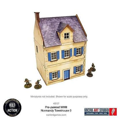 Micro Art Studio: WW2 Normandy Townhouse 3 HDF Prepainted Terrain